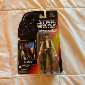Han Solo Disney action figurine in original packaging